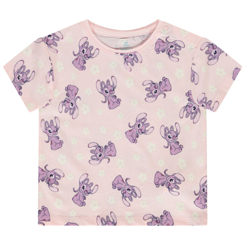 T-shirt manches courtes imprimé Angel Disney pour bébé fille