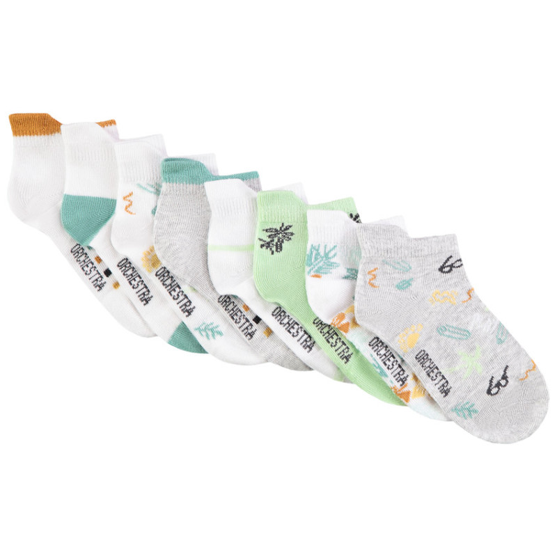 Lot de 8 paires de chaussettes courtes fantaisie garçon