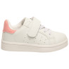 Baskets basses avec lacets et scratch fille