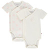 Lot de 2 bodies manches courtes fantaisie pour bébé fille