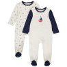 Lot de 2 dors-bien motifs marins pour bébé garçon avec ouver
