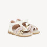 Sandales velcro à brides croisées fantaisie pour bébé fille