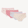 Lot de 4 shorties fantaisie fille