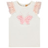 T-shirt manches courtes avec patch pétales 3D pour bébé fill