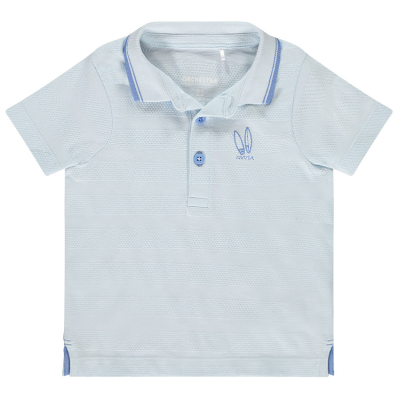 Polo manches courtes broderie fantaisie pour bébé garçon