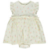 Robe body en jersey froissé imprimé pour bébé fille