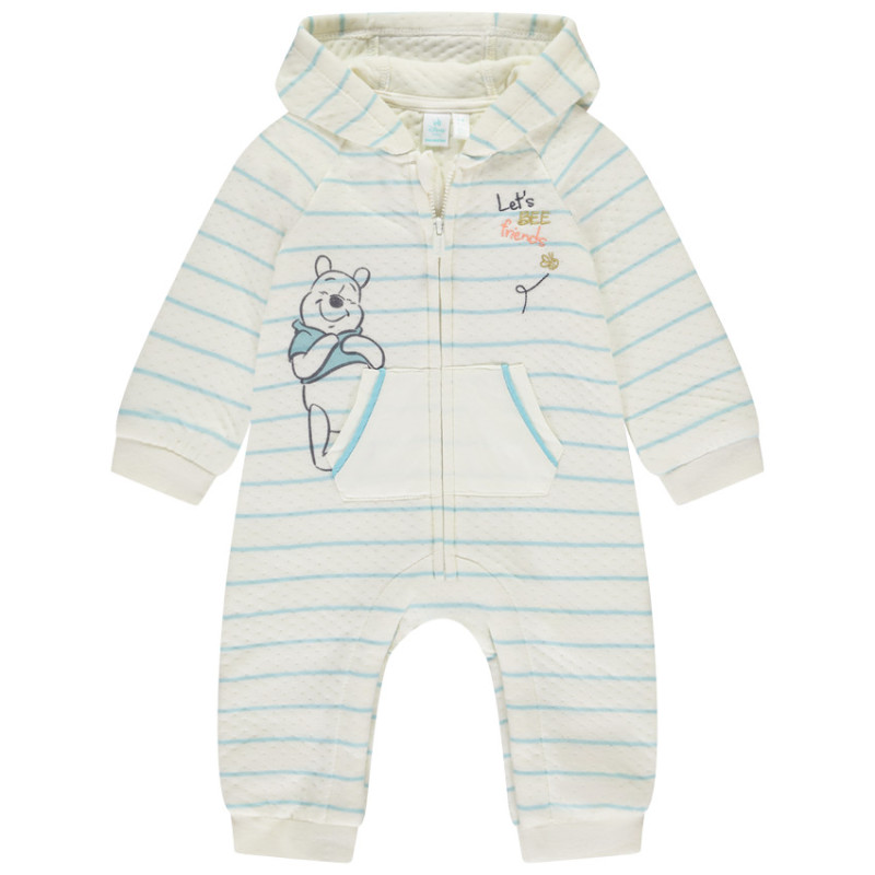 Combinaison longue rayée Winnie l'Ourson Disney pour bébé ga