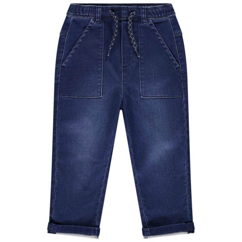 Jean à poches effet denim et taille élastique pour bébé garç