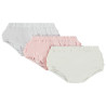Lot de 3 culottes cache-couche volantées pour bébé fille