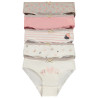 Lot de 5 culottes fantaisie motifs cœurs fille