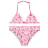 Maillot de bain 2 pièces imprimées fleuris fille