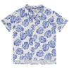 Chemise manches courtes imprimé feuilles garçon