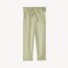 Pantalon brodé cœurs + ceinture à nouer pour bébé fille