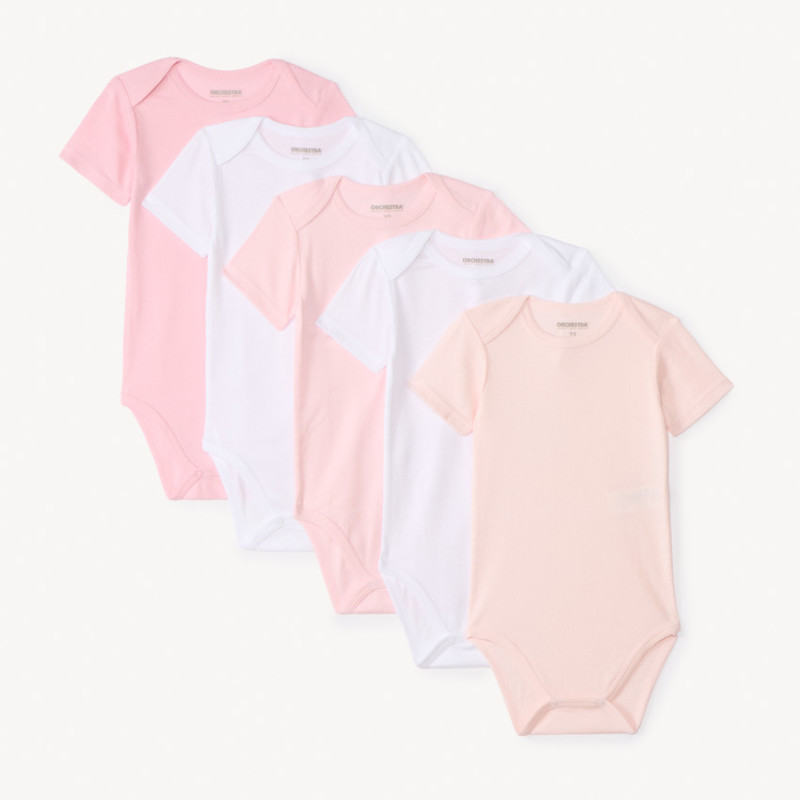 Lot de 5 bodies manches courtes