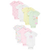 Lot de 7 bodies manches courtes fantaisie pour bébé fille av