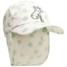 Casquette protège-nuque imprimé girafe + broderie 3D mat pou