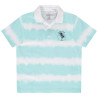 Polo manches courtes en jersey rayé tie and dye pour garçon
