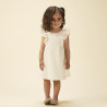 Robe de cérémonie en jacquard à manches brodées pour bébé fi