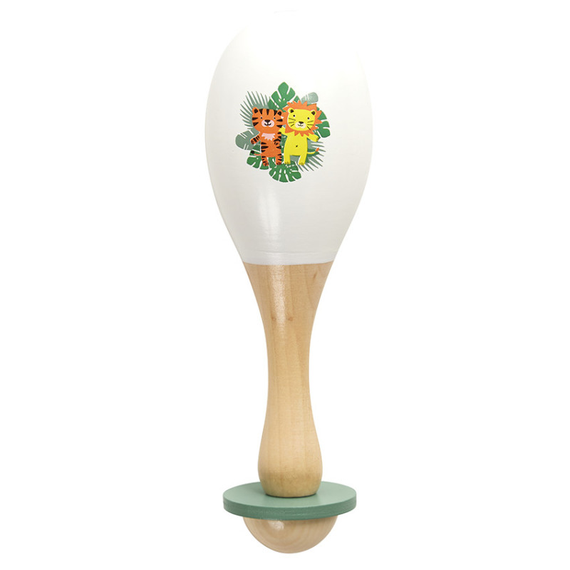 Grande maraca en bois - Happy wild