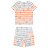Set pyjama court rayé à imprimé marin pour bébé garçon