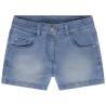 Short en denim effet délavé fille