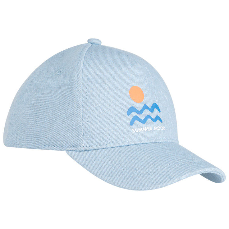 Casquette en denim print vagues garçon