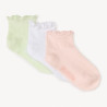 Lot de 3 paires de chaussettes ajourées pour bébé fille