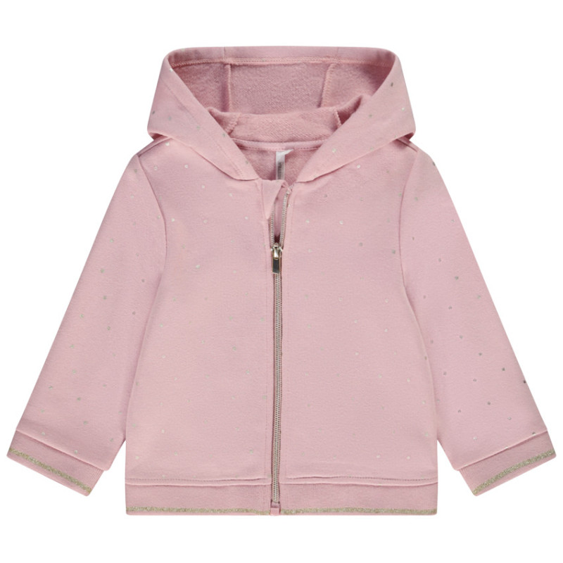 Gilet à capuche molletonné avec doublure en jersey pour bébé