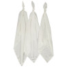 Lot de 3 langes en gaze de coton pour bébé