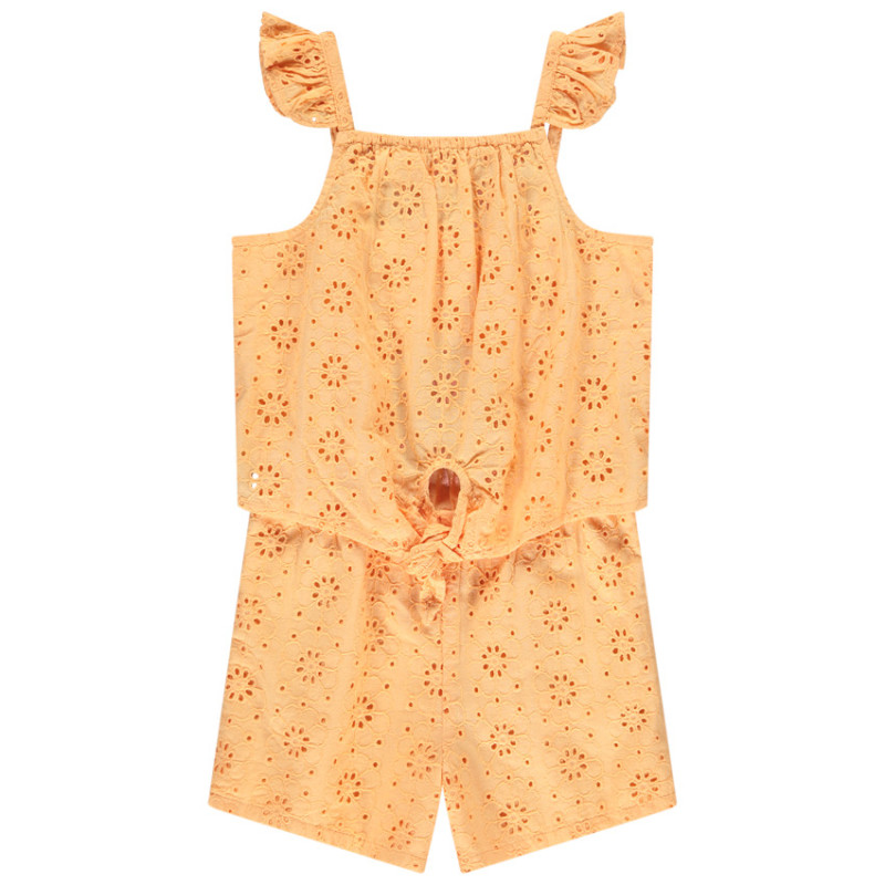 Combishort en broderie anglaise fille