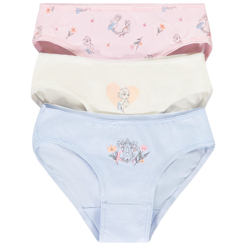Lot de 3 culottes La Reine des Neiges Disney fille