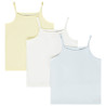 Lot de 3 débardeurs unis à bretelles fine fille