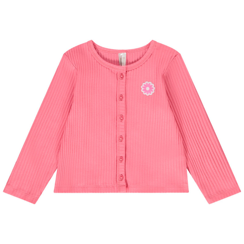 Gilet en maille côtelée pour bébé fille