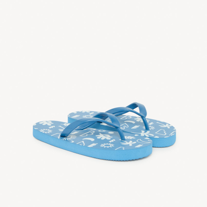 Tongs imprimé plage garçon avec lanière selon la pointure