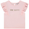T-shirt manches courtes en broderie anglaise pour bébé fille