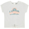 T-shirt manches courtes arc-en-ciel en bouclettes pour bébé 