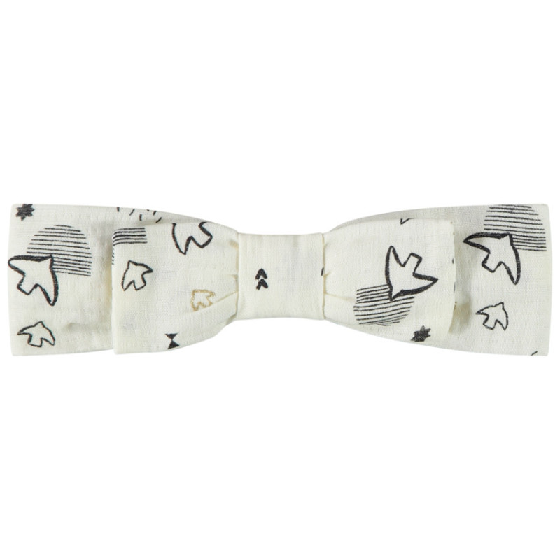 Bandeau à nœud imprimé fantaisie pour bébé fille