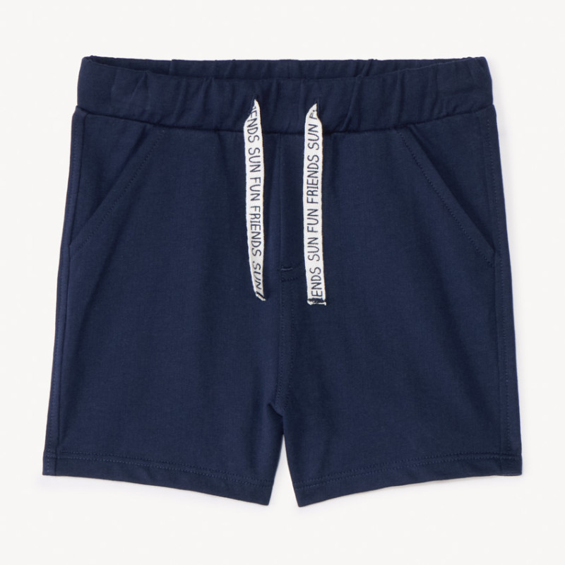 Bermuda en molleton uni pour bébé garçon