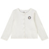 Gilet en maille côtelée pour bébé fille