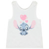 Débardeur Stitch Disney avec nouettes aux épaules pour bébé 
