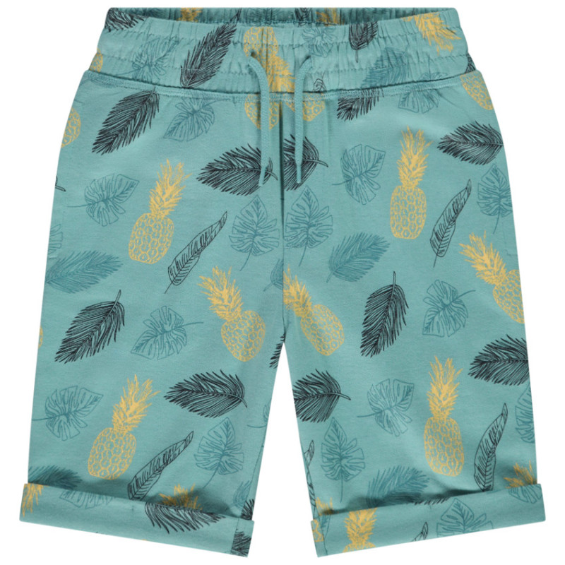 Bermuda imprimé feuilles/ananas pour garçon