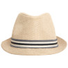 Borsalino avec galon en chambray pour garçon