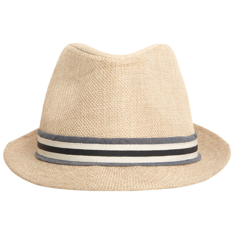 Borsalino avec galon en chambray pour garçon