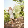 Robe de cérémonie en coton à imprimé fantaisie pour fille