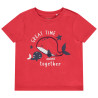 T-shirt manches courtes uni print baleine pour bébé garçon