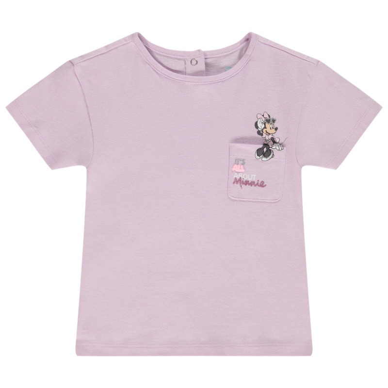 T-shirt manches courtes en jersey print Minnie Disney pour b