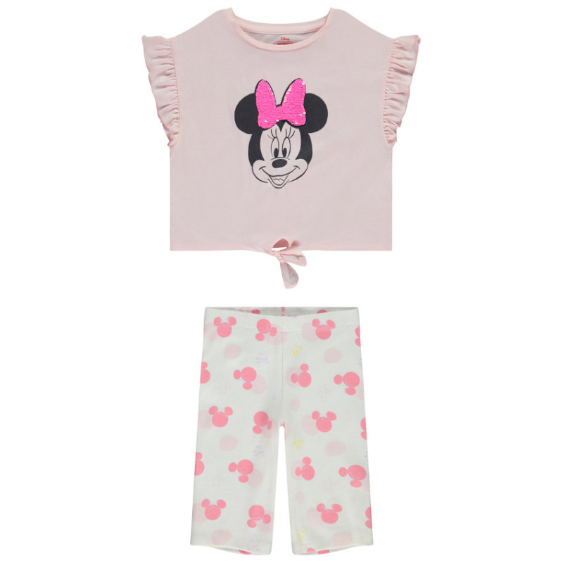 Ensemble 2 pièces Minnie Disney avec sequins magiques pour f