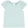 T-shirt manches courtes en broderie anglaise pour bébé fille