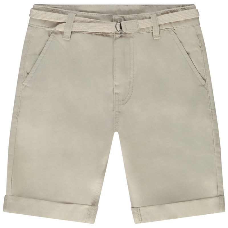 Bermuda ceinturé en twill garçon
