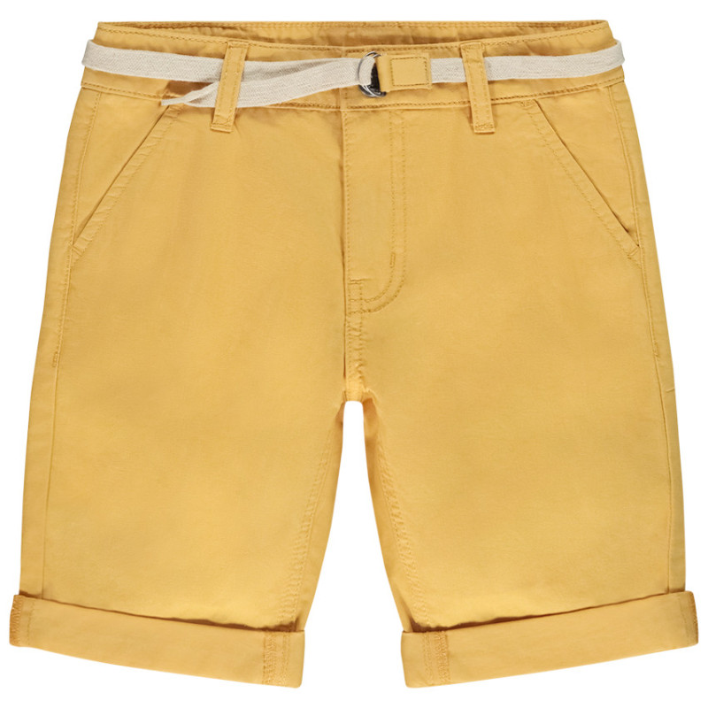Bermuda ceinturé en twill garçon
